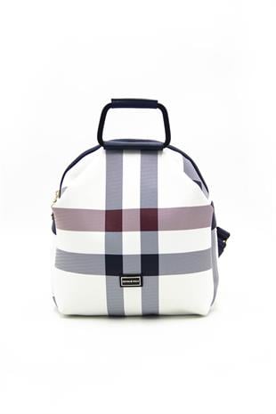 Silver & Polo Beyaz - Laci SP771 Kadın Sırt Çantası