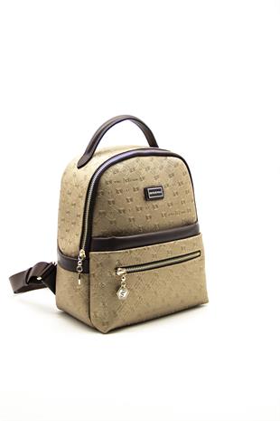 Silver & Polo Bronz - Kahve SP1061 Kadın Sırt Çantası