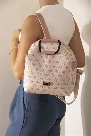 Silver & Polo Pembe - Somon SP771 Kadın Sırt Çantası