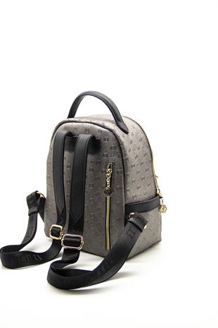 Silver & Polo Platin - Siyah SP1061 Kadın Sırt Çantası