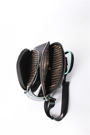 Silver & Polo Platin - Siyah SP901 Kadın Sırt Çantası