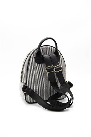 Silver & Polo Siyah Beyaz - Siyah SP945 Kadın Sırt Çantası