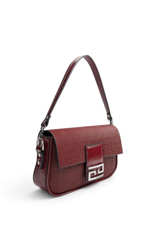 Silver Polo Bordo - 333 Nomy Bordo Fashion Kadın Omuz Çantası SP1179