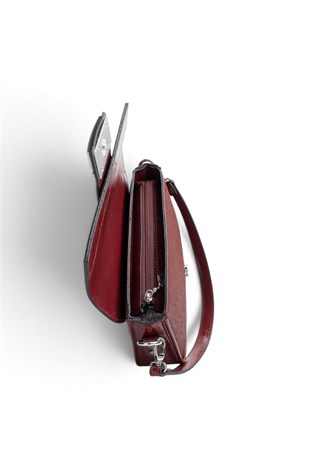 Silver Polo Bordo - 333 Nomy Bordo Fashion Kadın Omuz Çantası SP1179