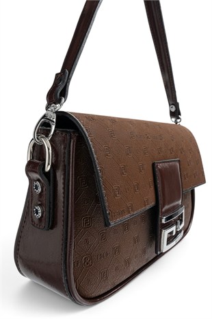 Silver Polo Kahve - 520 Nomy Kahve Fashion Kadın Omuz Çantası SP1179
