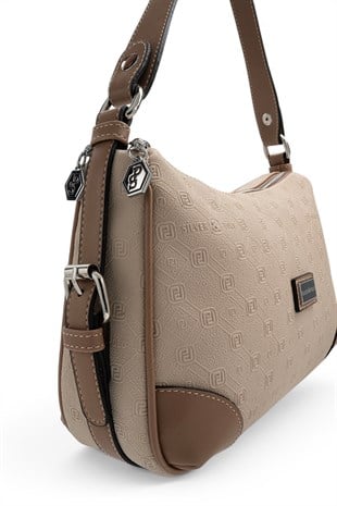 Silver Polo Bej - Latte Fashion Kadın Omuz Çantası SP1269