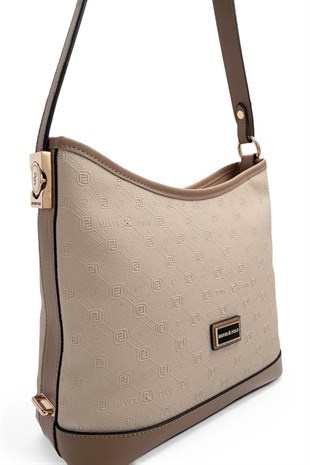 Silver Polo Bej - Latte Fashion Kadın Omuz Çantası SP1286
