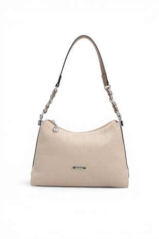 Silver Polo Bej - Latte Fashion Kadın Omuz Çantası SP1290