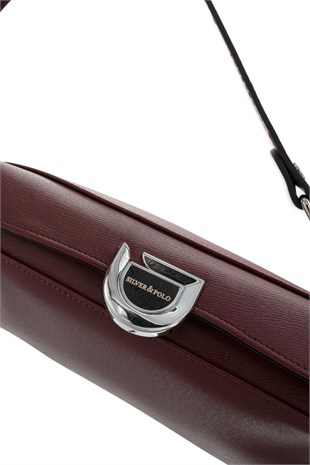 Silver Polo Bordo - Bordo Düz Kadın Omuz Çantası SP1294