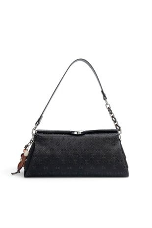 Silver & Polo Siyah - Siyah Fashion Kadın Omuz Çantası SP1294
