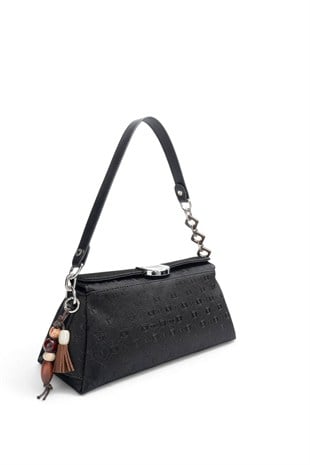 Silver & Polo Siyah - Siyah Fashion Kadın Omuz Çantası SP1294