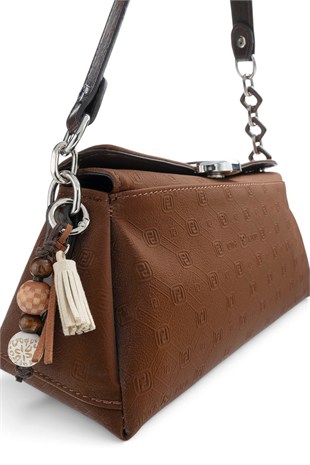 Silver & Polo Taba - 517 Nomy A.Kahve Fashion Kadın Omuz Çantası SP1294