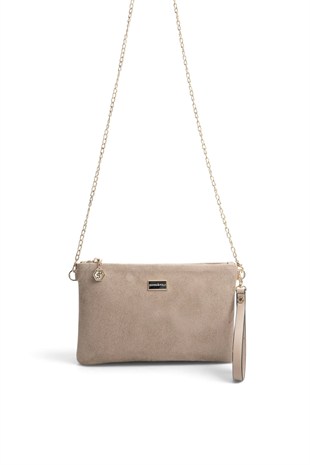 Silver Polo C.Vizon - C.Vizon Süet Kadın Portföy ve Clutch El Çantası SP1250