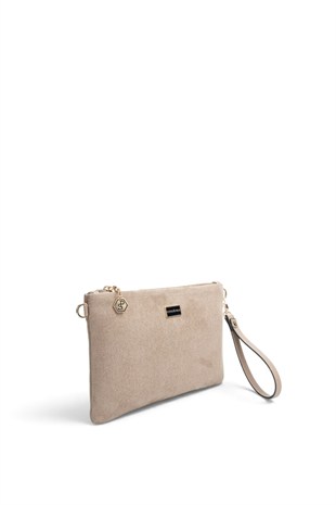 Silver Polo C.Vizon - C.Vizon Süet Kadın Portföy ve Clutch El Çantası SP1250
