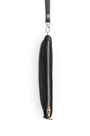 Silver Polo Siyah - Siyah Süet Kadın Portföy ve Clutch El Çantası SP1250