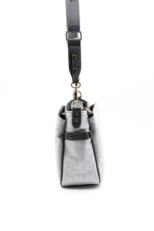 Silver & Polo A.gümüş-Antrasit SP884 Çapraz Çanta