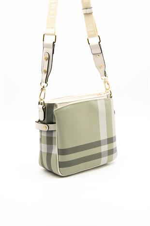 Silver & Polo A.Yeşil - Kemik SP884 Kadın Çapraz Çanta