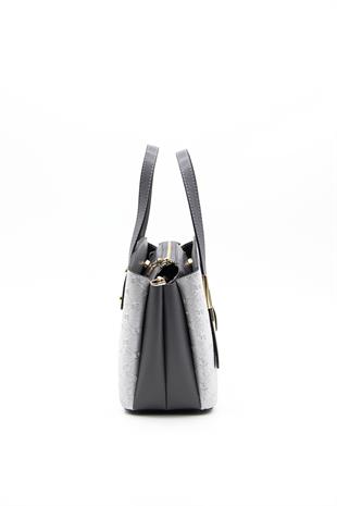 Silver & Polo A.gümüş-Antrasit SP1021 El Çantası