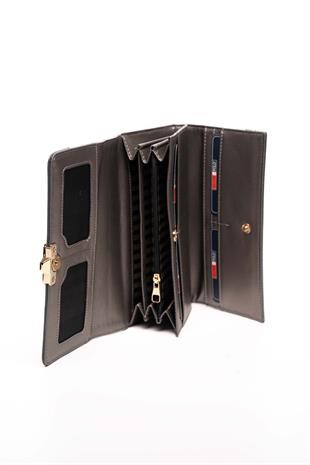 Silver & Polo A.gümüş - Antrasit SP979 Kadın Cüzdan & Kartlık