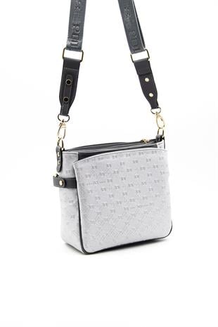 Silver & Polo A.gümüş-Antrasit SP884 Çapraz Çanta
