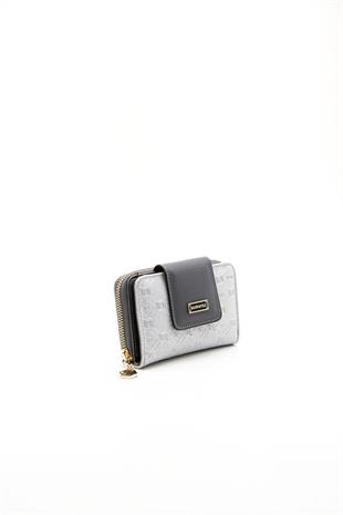 Silver & Polo A.gümüş - Antrasit SP935 Kadın Cüzdan & Kartlık