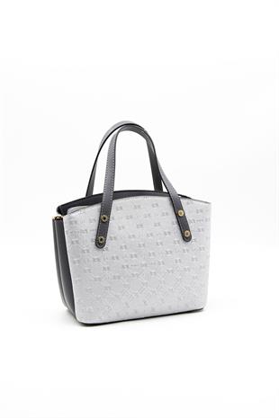 Silver & Polo A.gümüş-Antrasit SP1021 El Çantası