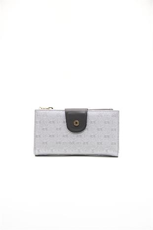 Silver & Polo A.gümüş - Antrasit SP1140 Kadın Cüzdan & Kartlık