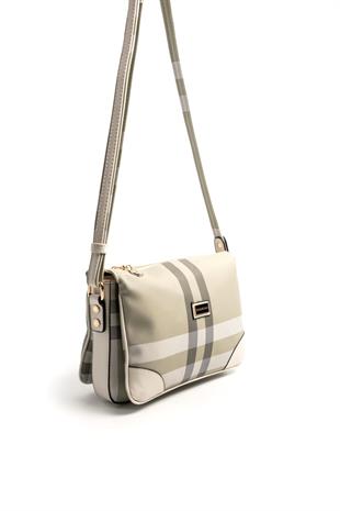 Silver & Polo A.Yeşil - Kemik SP784 Kadın Çapraz Çanta