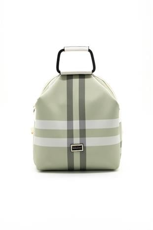 Silver & Polo A.Yeşil - Kemik SP771 Kadın Sırt Çantası