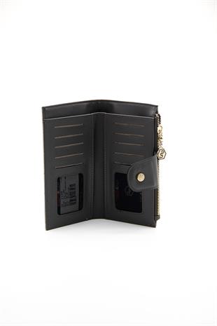 Silver & Polo A.gümüş - Antrasit SP1140 Kadın Cüzdan & Kartlık