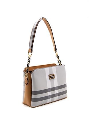 Silver & Polo A.Gri - A.Taba SP937 Kadın Omuz Çantası
