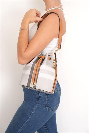 Silver & Polo A.Gri - A.Taba SP1137 Kadın Omuz Çantası