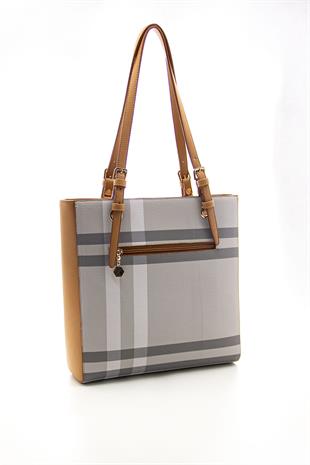 Silver & Polo A.Gri - A.Taba SP1096 Kadın Omuz Çantası