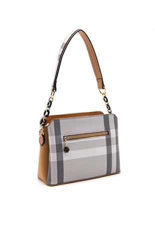 Silver & Polo A.Gri - A.Taba SP937 Kadın Omuz Çantası