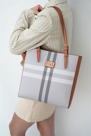 Silver & Polo A.Gri - A.Taba SP1096 Kadın Omuz Çantası