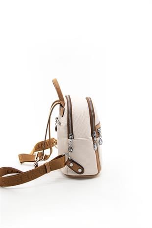 Silver & Polo Bej-A.Taba SP983 Kadın Sırt Çantası