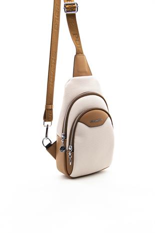 Silver & Polo Bej - A.Taba SP959 Kadın Bel Çantası