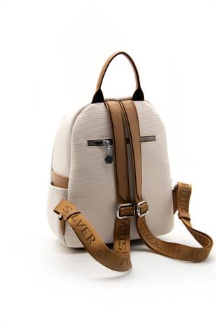Silver & Polo Bej - A.Taba SP906 Kadın Sırt Çantası