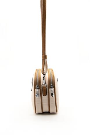 Silver & Polo Bej - A.Taba SP745 Kadın Çapraz Çanta