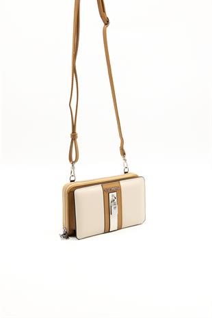 Silver & Polo Bej - A.Taba - Kemik SP1138 Kadın Cüzdan & Kartlık