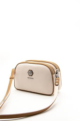 Silver & Polo Bej - A.Taba SP745 Kadın Çapraz Çanta