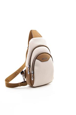 Silver & Polo Bej - A.Taba SP959 Kadın Bel Çantası