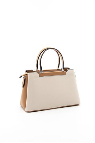 Silver & Polo Bej - A.Taba SP913 Kadın El Çantası