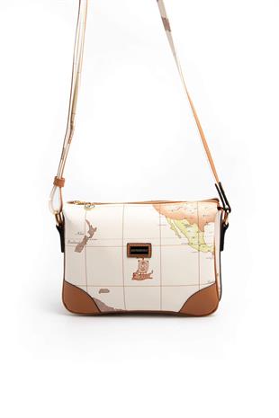 Silver & Polo Bej - A.Taba SP784 Kadın Çapraz Çanta