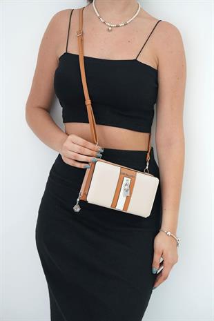 Silver & Polo Bej - A.Taba - Kemik SP1138 Kadın Cüzdan & Kartlık