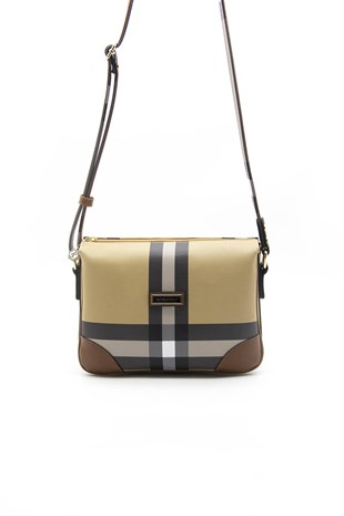 Silver & Polo Bej - Taba SP784 Kadın Çapraz Çanta
