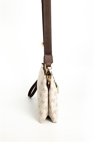 Silver & Polo Bej - Kahve SP1129 Kadın Çapraz Çanta