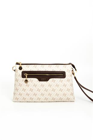 Silver & Polo Bej - Kahve SP1129 Kadın Çapraz Çanta