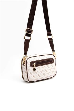 Silver & Polo Bej - Kahve SP1162 Kadın Çapraz Çanta