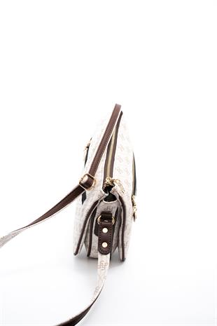 Silver & Polo Bej - Kahve SP818 Kadın Çapraz Çanta